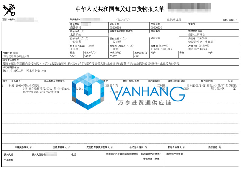 敘利亞化妝品進口報關(guān)流程